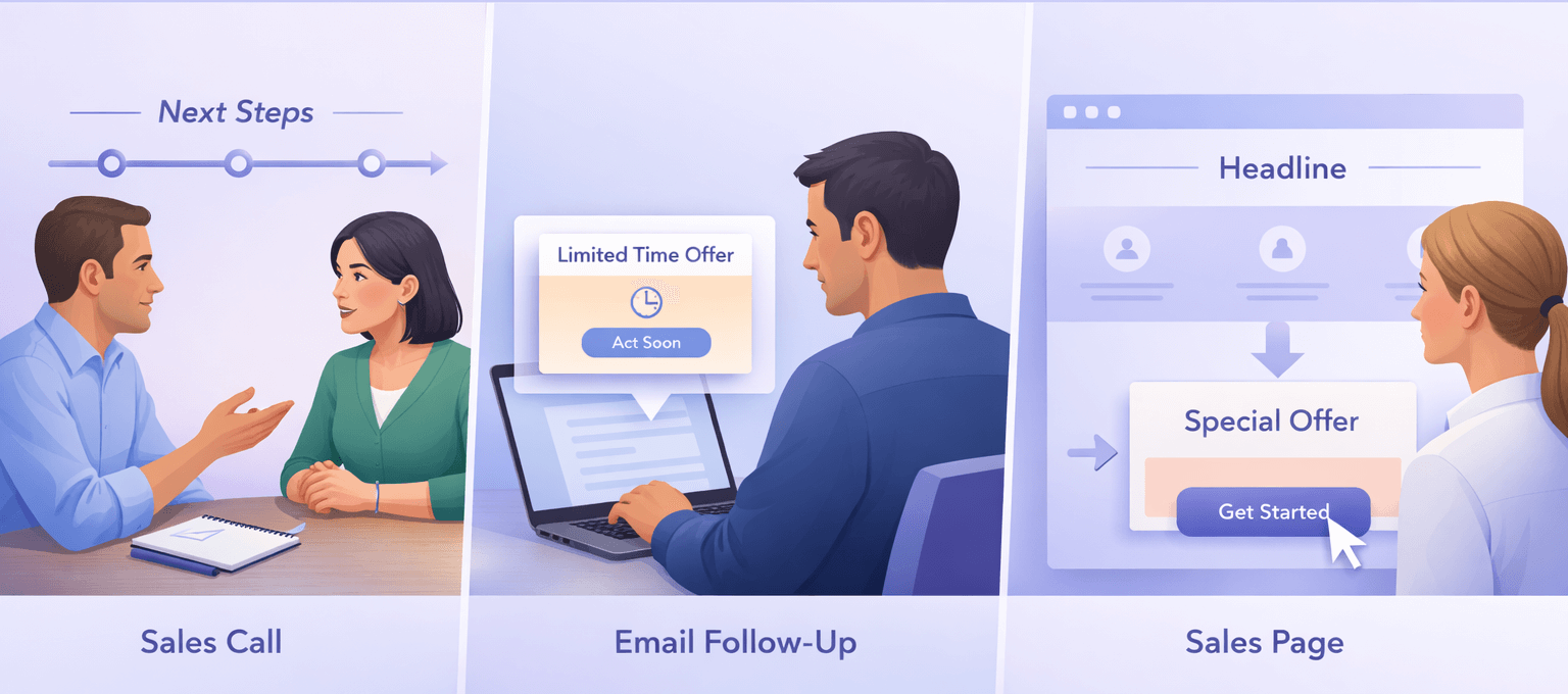 Using urgency across different sales channels