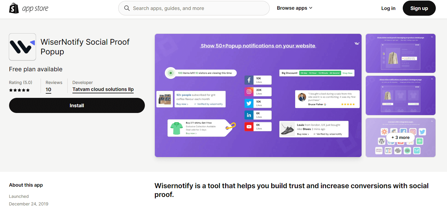 WiserNotify-App-in-Shopify-App-Store
