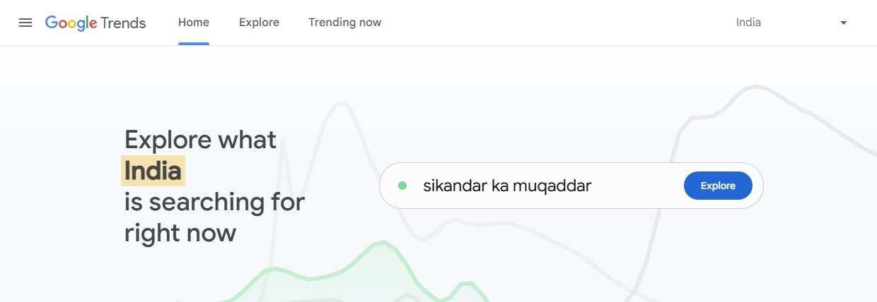 Google trends