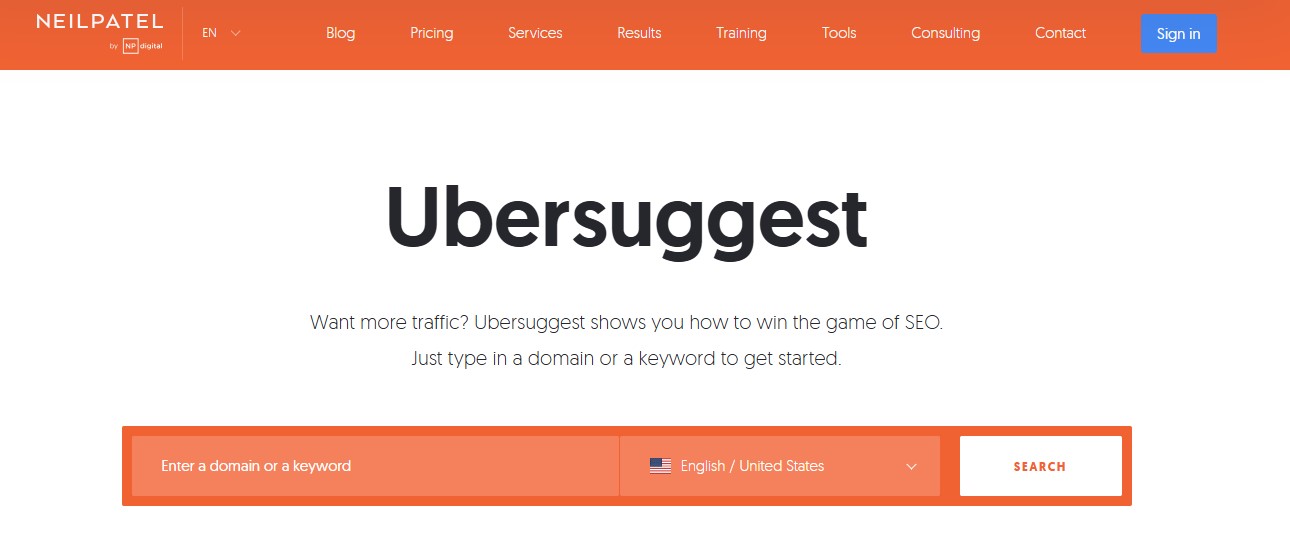 Ubersuggest