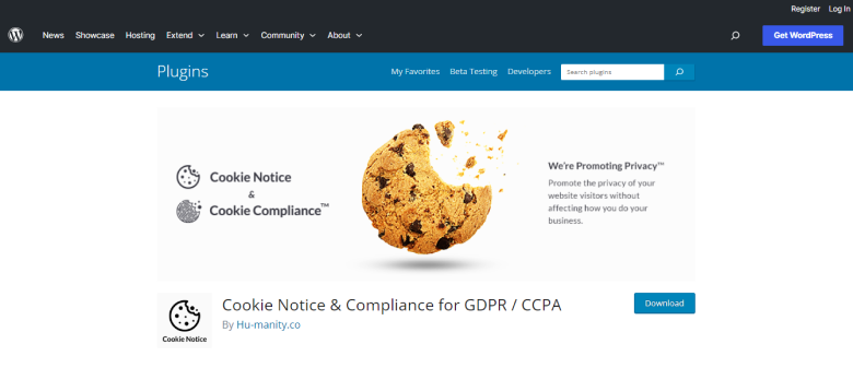Cookie Notice For GDPR & CCPA