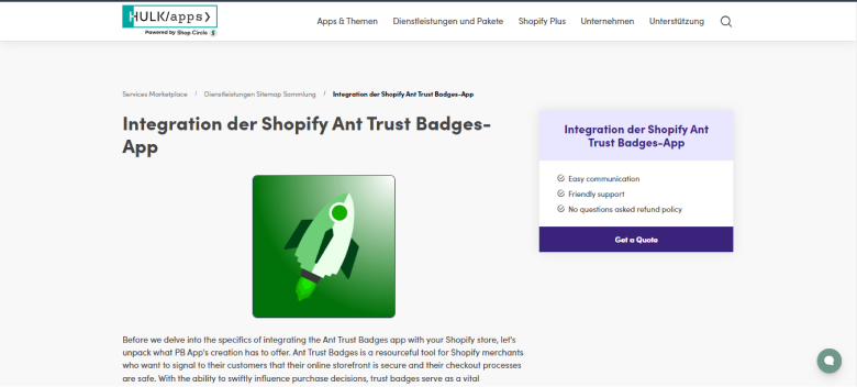 Ant Trust Badges by PB Apps