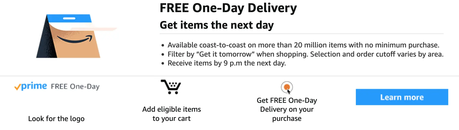 Amazon Free Shipping Example