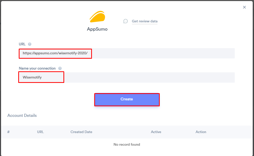 add appsumo details to connect