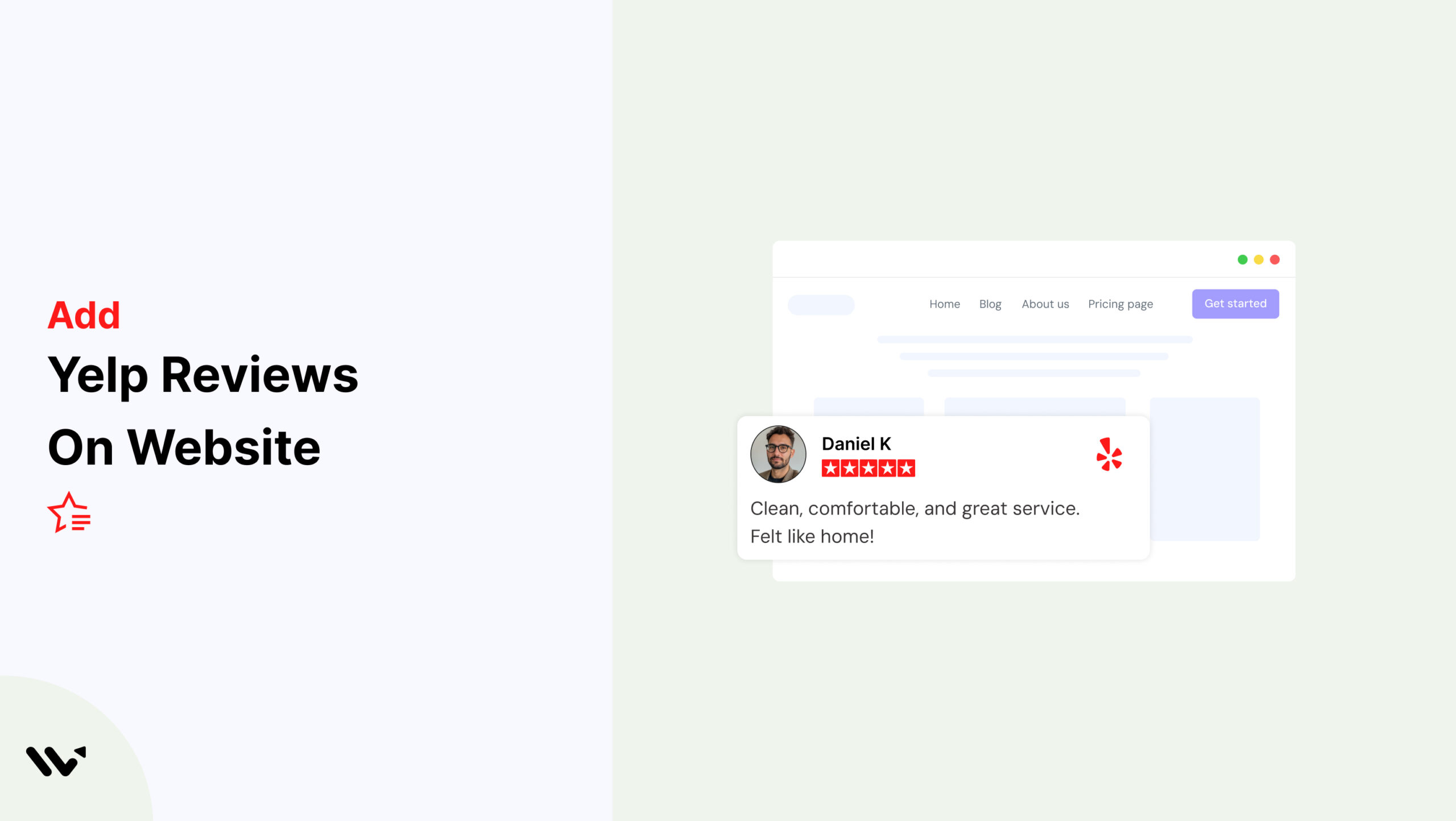yelp Reviews on Website