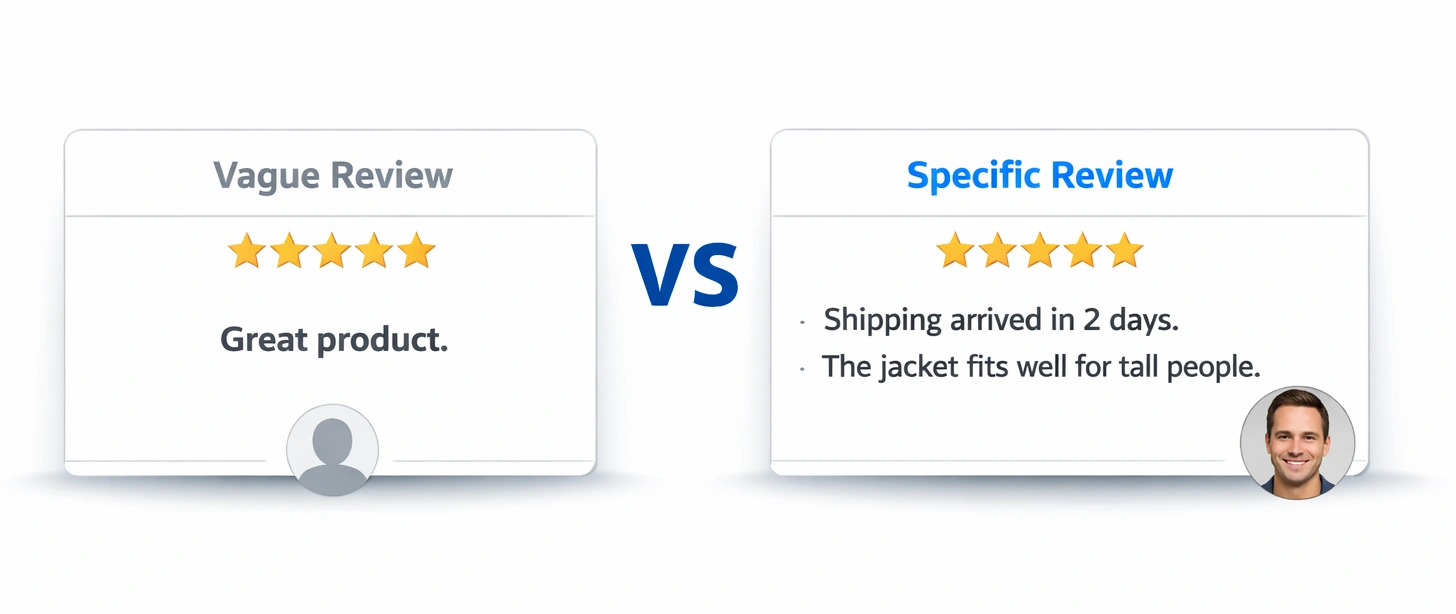 What Makes a Positive Review Actually Useful