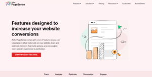 zoho pagesense Conversion Optimization and Personalization Platform tool
