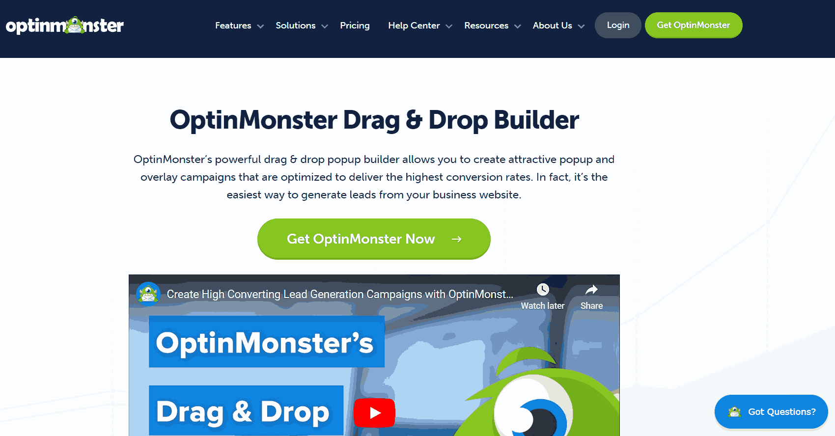 Optinmonster Popup Software