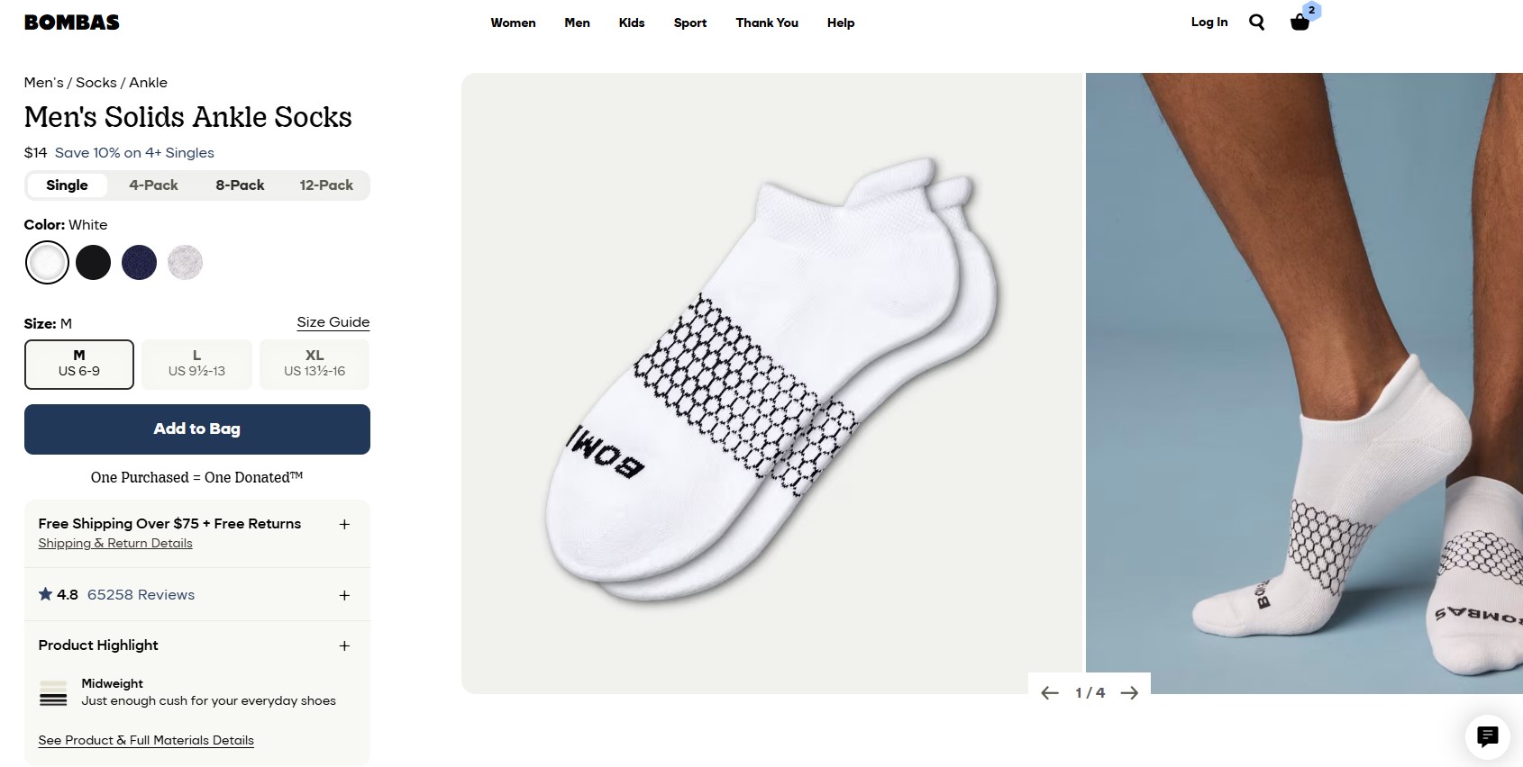 Bombas: progress bar drives order value and completion