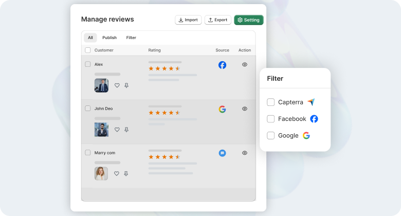 Moderate Reviews