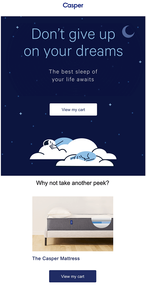 Abandoned Cart Email by Casper