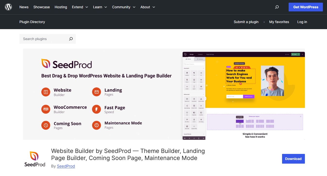 Website Builder SeedProd