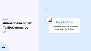 Announcement Bar to BigCommerce