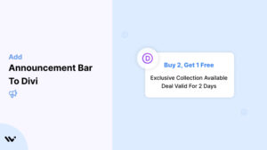 Announcement Bar to Divi 