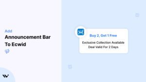 Announcement Bar to Ecwid 