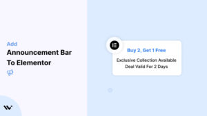 Announcement Bar to Elementor 