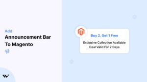 Announcement Bar to Magento