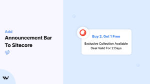 Announcement Bar to Sitecore