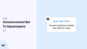 Announcement Bar to Squarespace