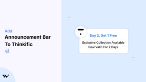 Announcement Bar to thinkific 
