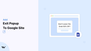 Exit Popup to Google Site