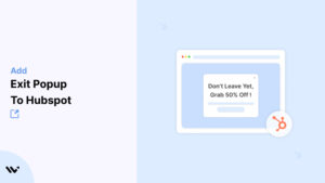 Exit Popup to Hubspot