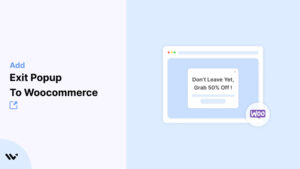 Exit Popup to Woocommerce