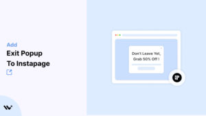 Exit Popup to instapage