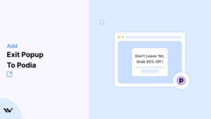 Exit Popup to podia