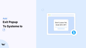 Exit Popup to systeme io