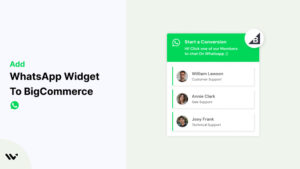 WhatsApp Widget to BigCommerce