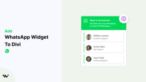 WhatsApp Widget to Divi