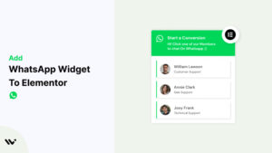 WhatsApp Widget to elementor