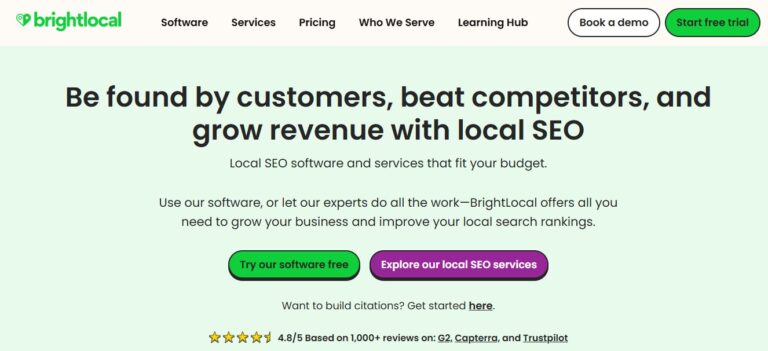 Moz Local vs BrightLocal: Best for Local SEO?