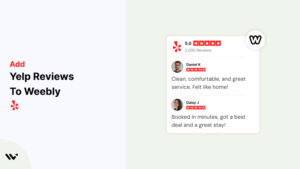 Yelp Reviews to Weebly
