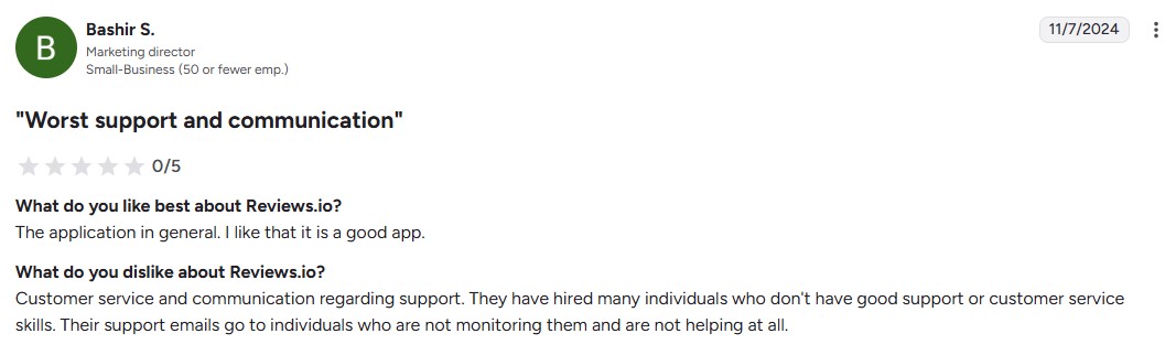 Slow Customer Support