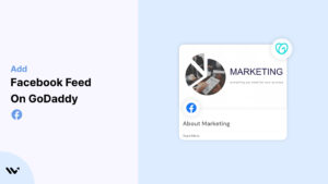 Add on Facebook Feed on GoDaddy