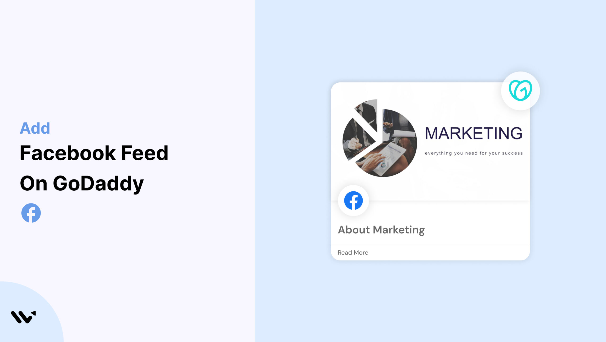 Add on Facebook Feed on GoDaddy