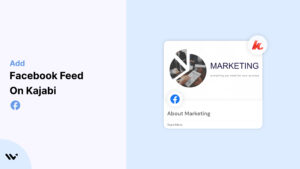 Add on Facebook Feed on Kajabi