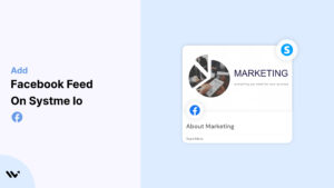 Add on Facebook Feed on Systme Io