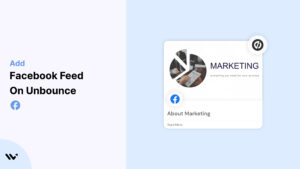 Add on Facebook Feed on Unbounce