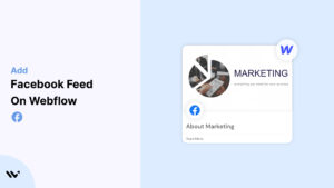 Add on Facebook Feed on Webflow