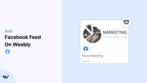 Add on Facebook Feed on Weebly
