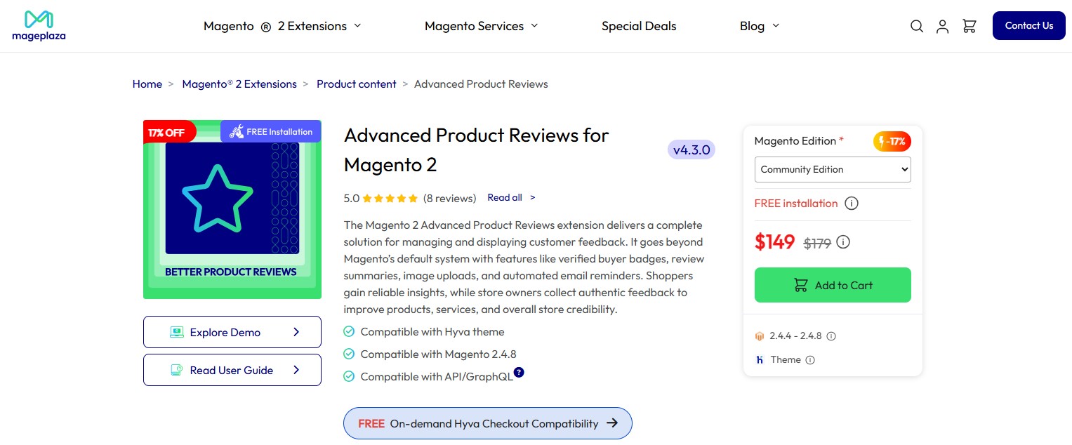 Mageplaza Better Product Reviews