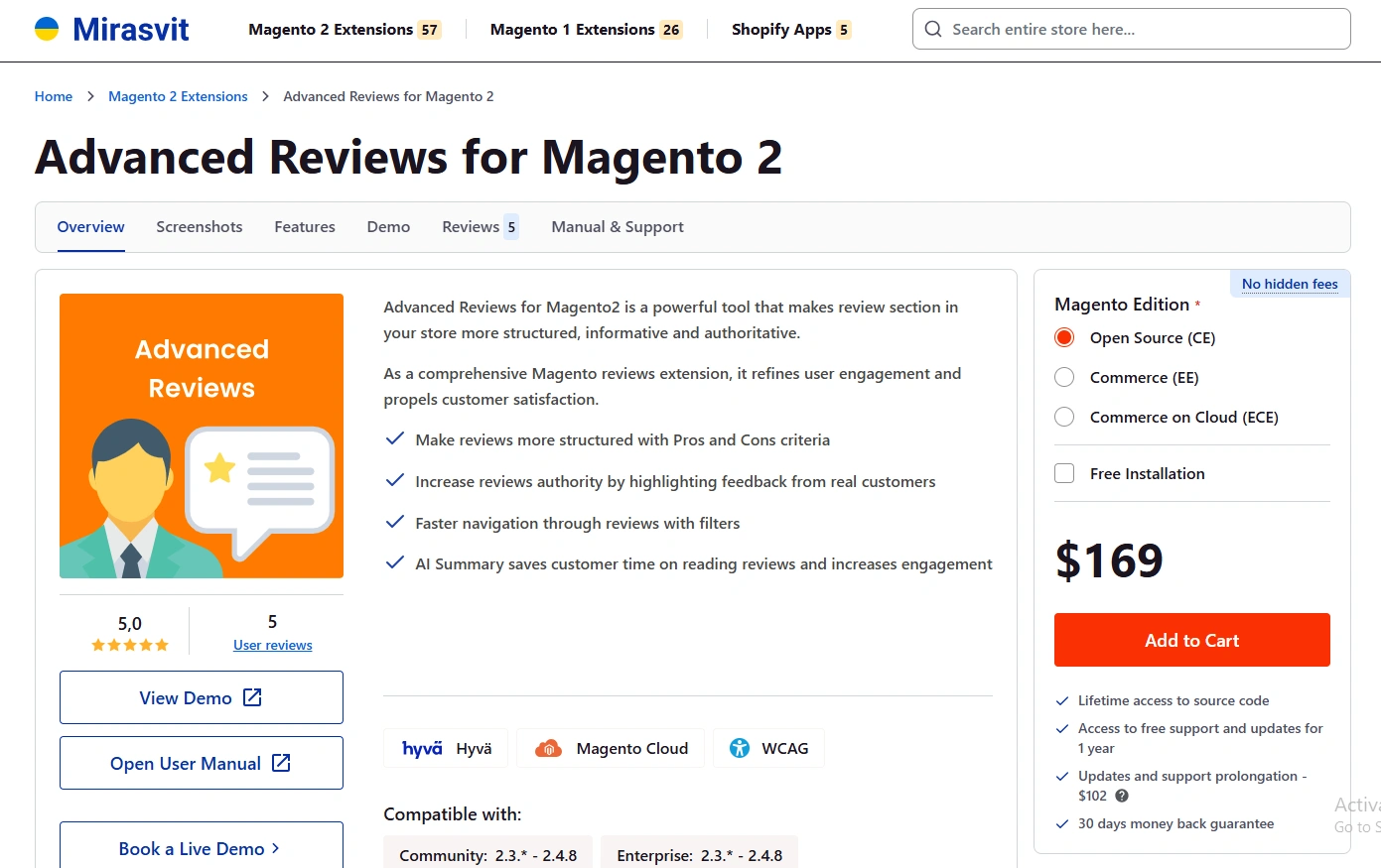 Mirasvit Advanced Reviews