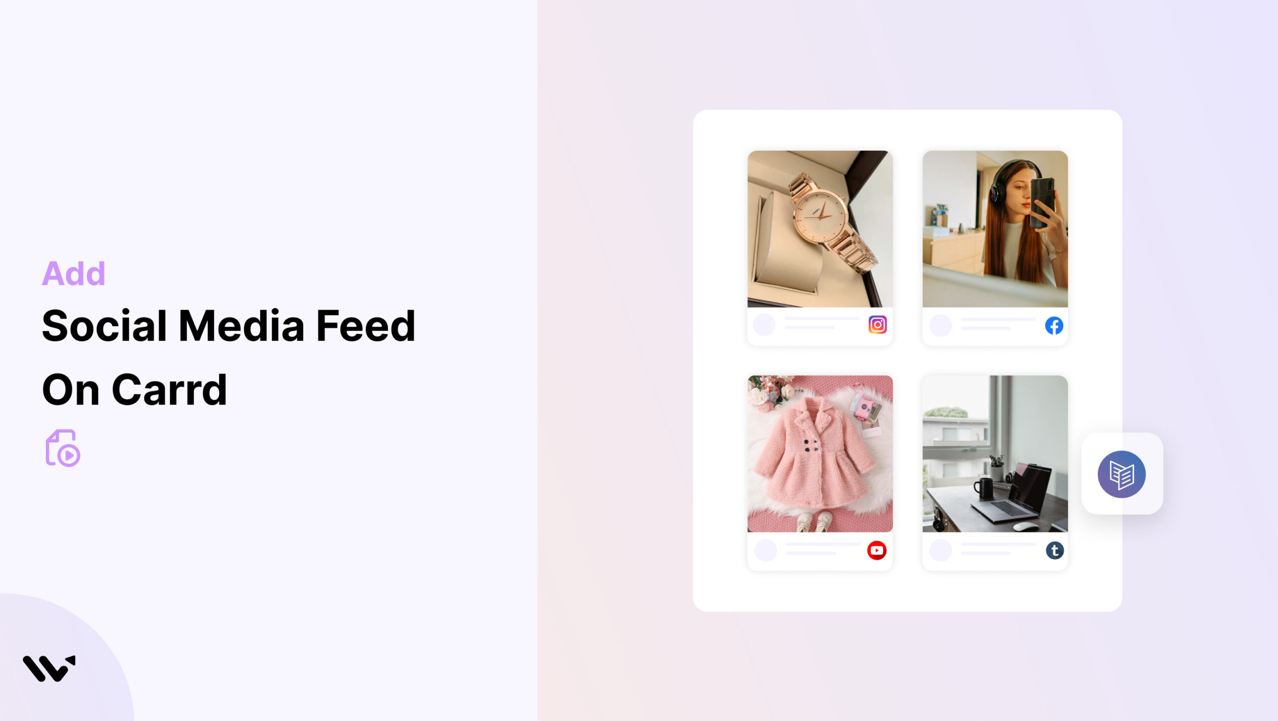 Social Media Feed on Carrd