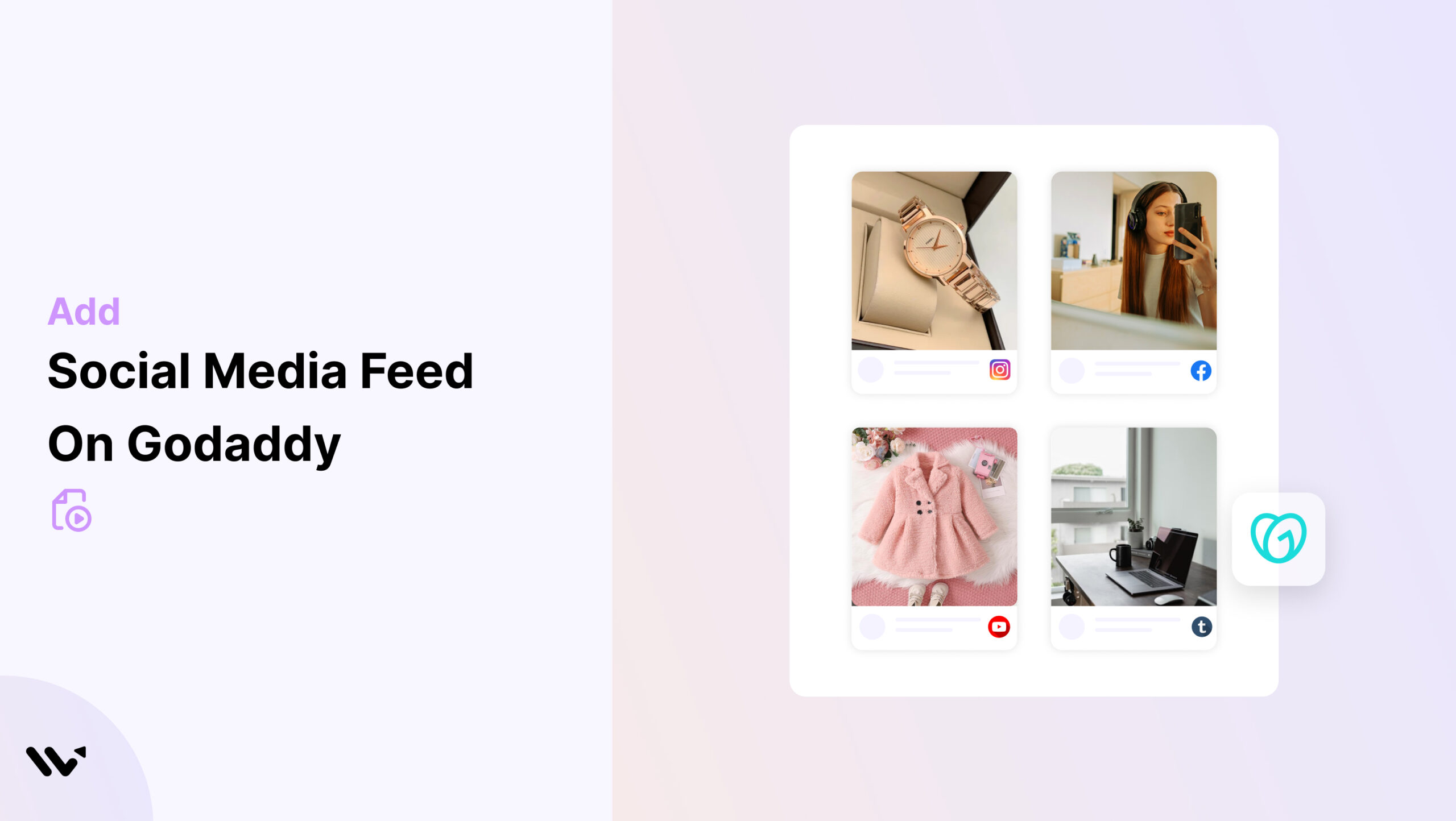 Social Media Feed on Godaddy