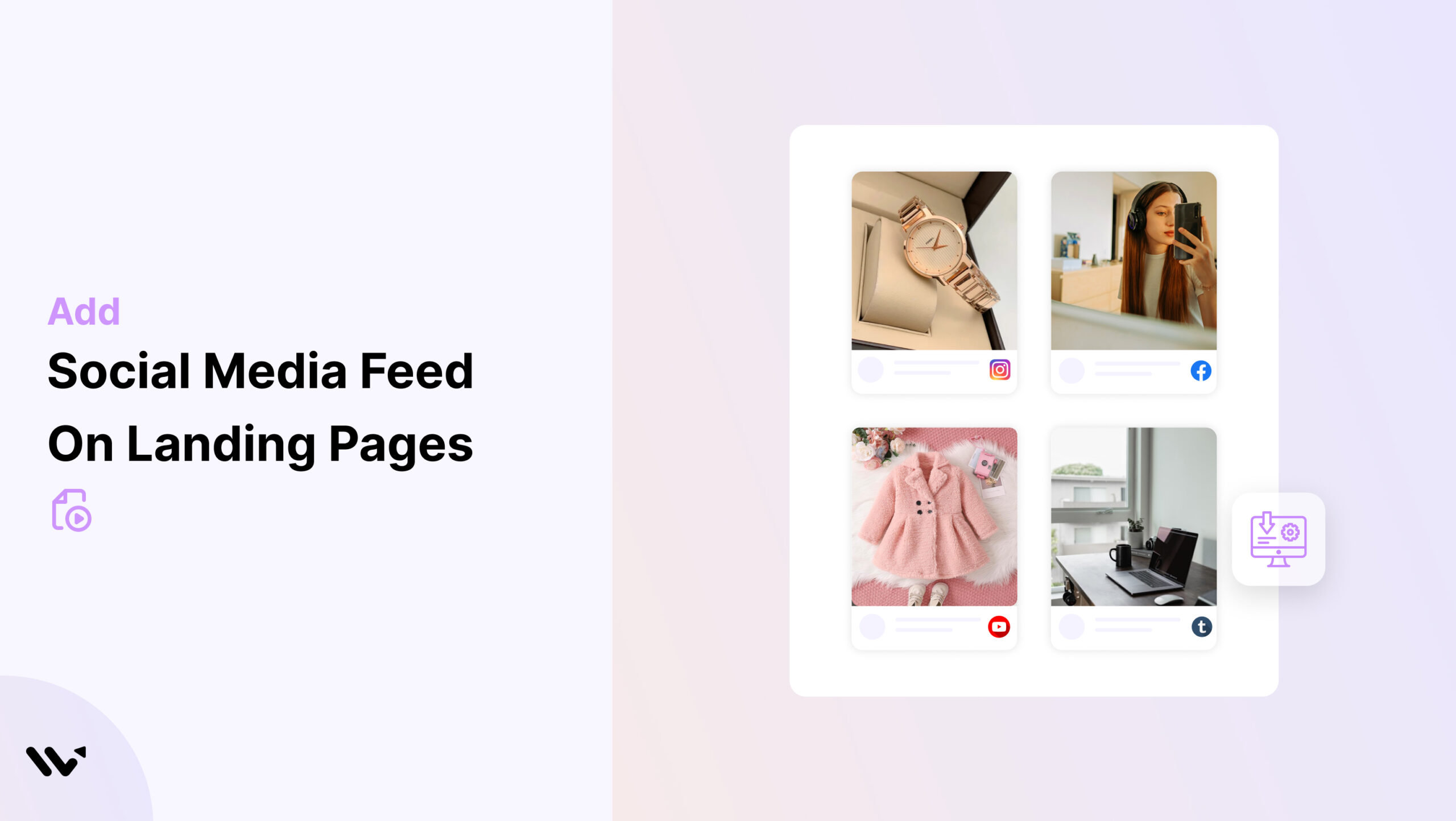 Social Media Feed on Landing Pages