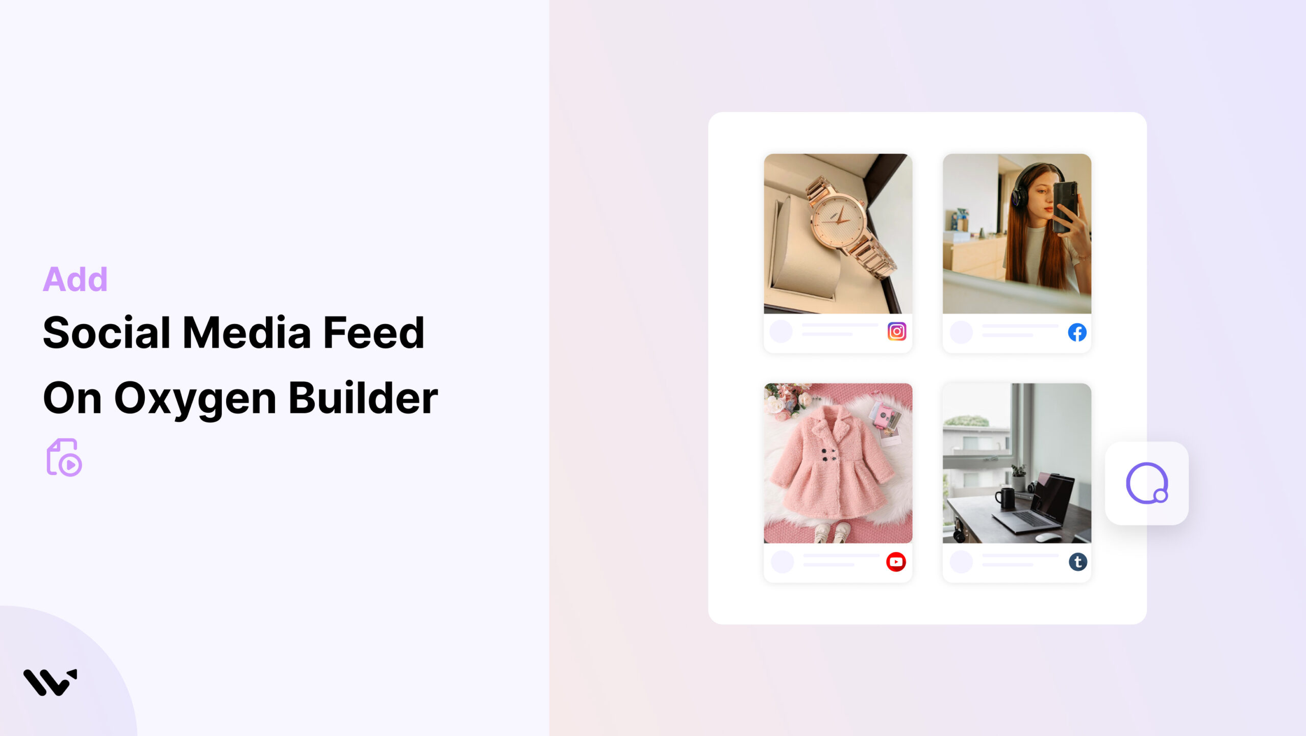 Social Media Feed on Oxygen Builder