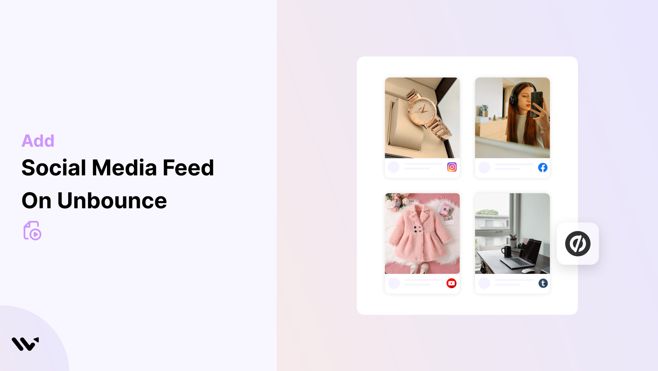 Social Media Feed on unbounce